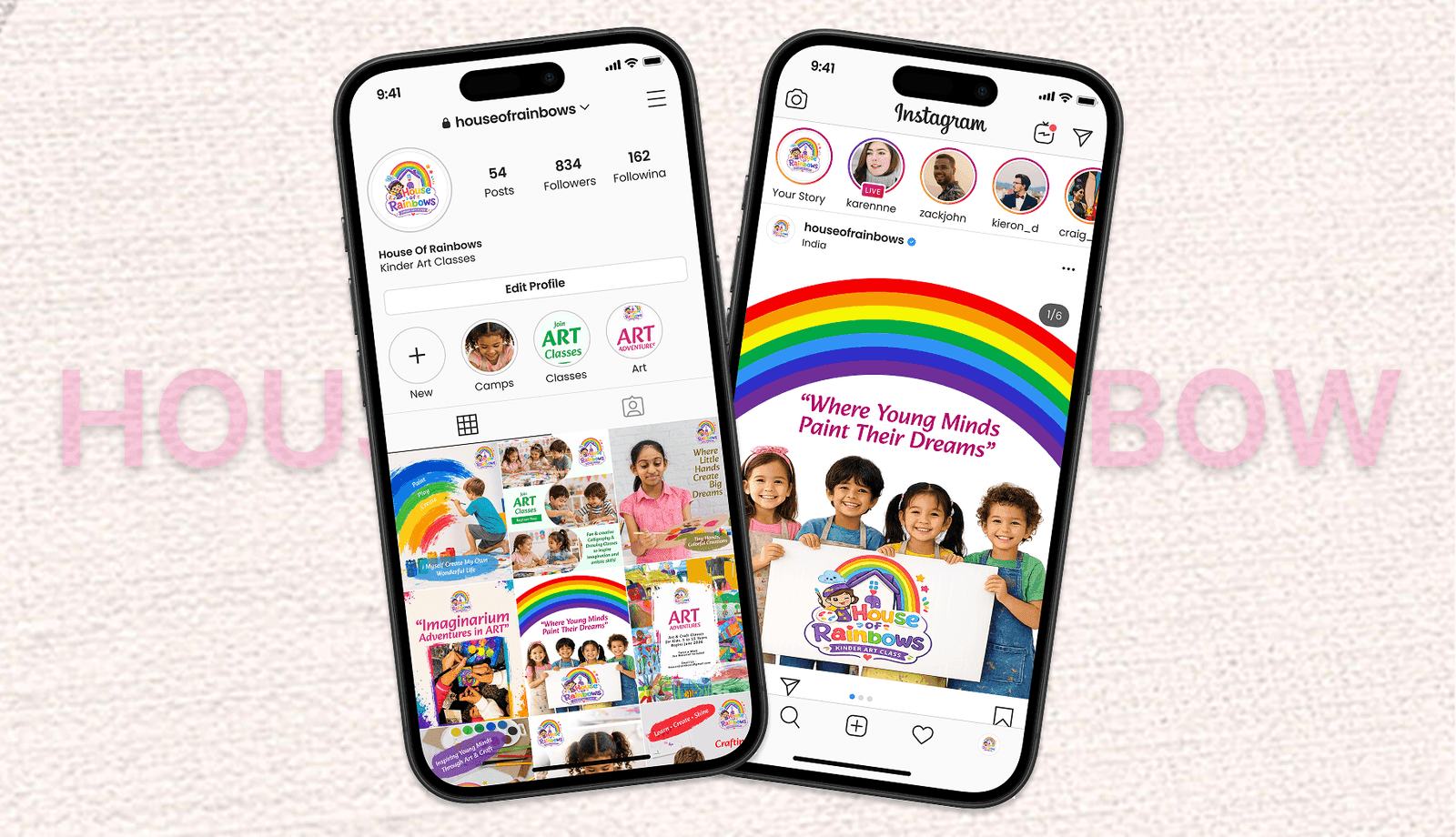 social-media-management-for-house-of-rainbows-kids Service Delivered image