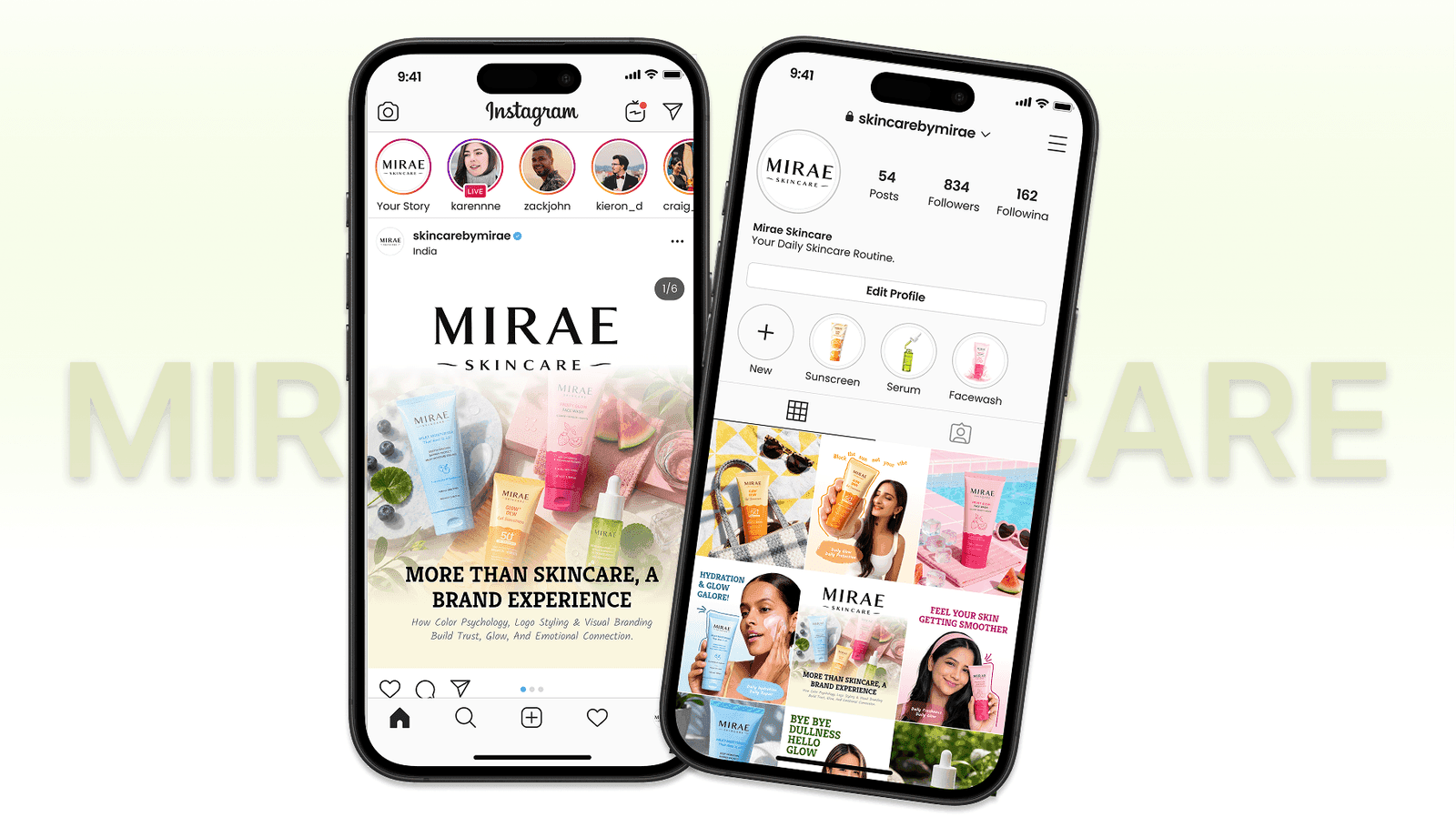 social-media-management-for-miraes-skincare-brand Service Delivered image