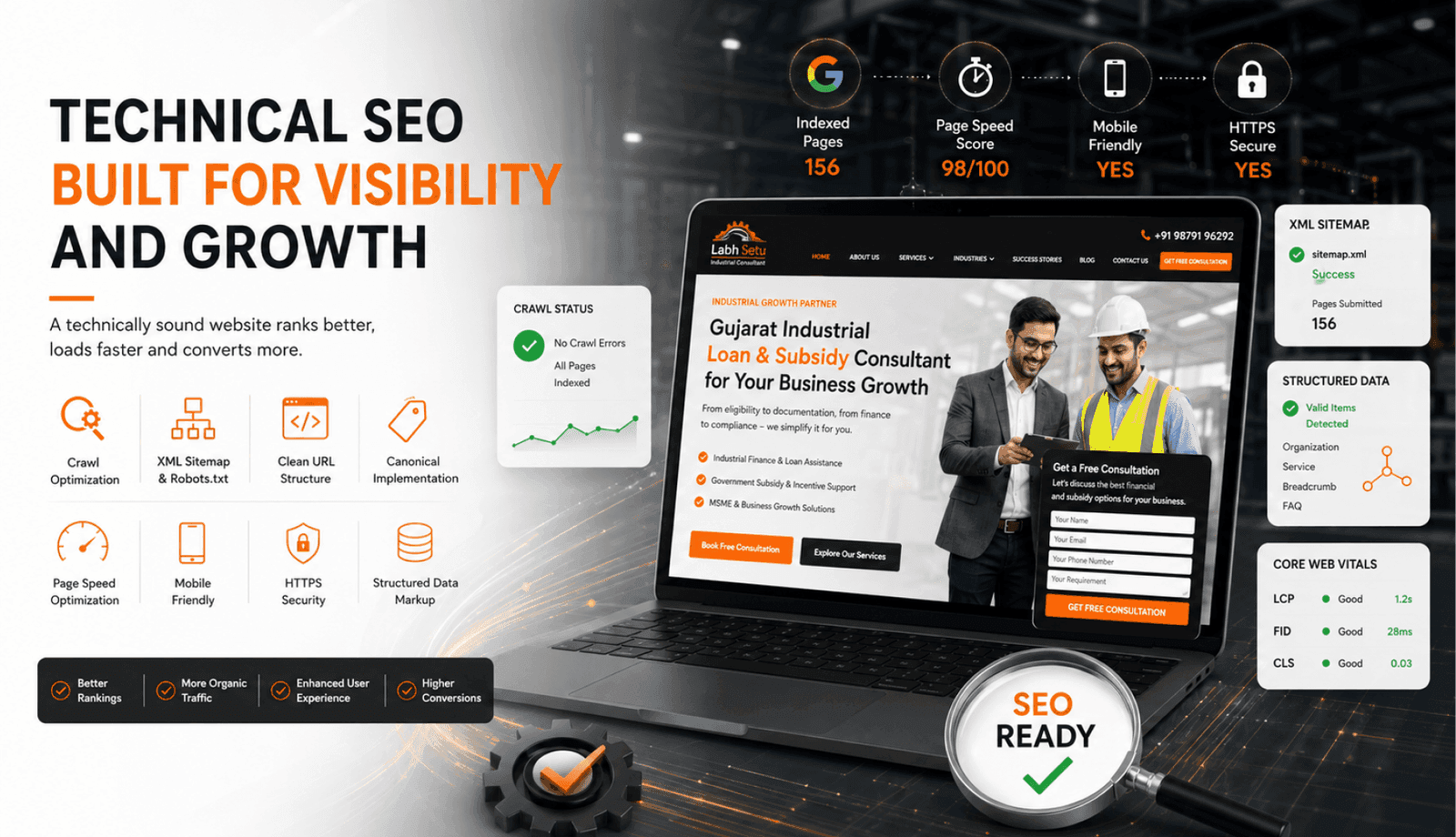 technical-seo-foundation-for-a-gujarat-finance-brand Service Delivered image