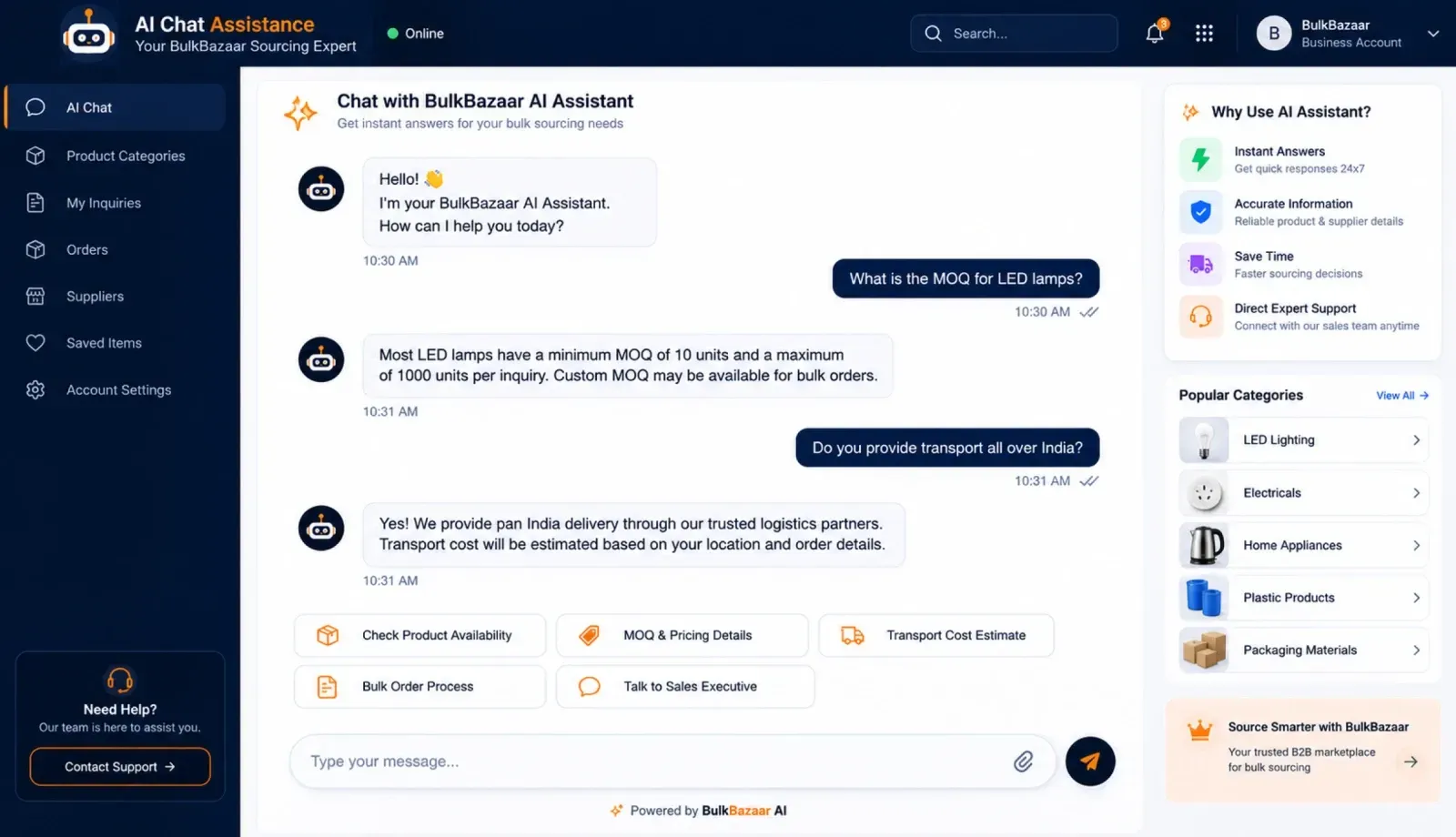 AI Product Content llm Governance For Bulk Bazaar Service Delivered Img