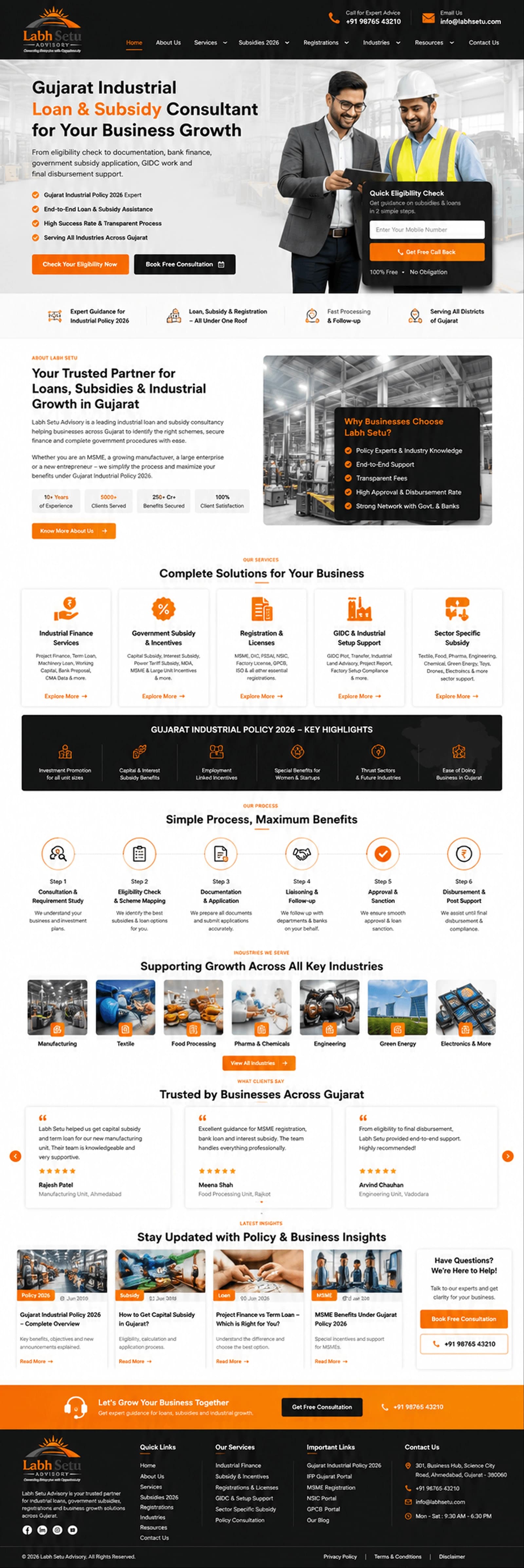 labh-setu-website-rebuild-for-gujarat-subsidy-and-loan-leads Service Delivered image