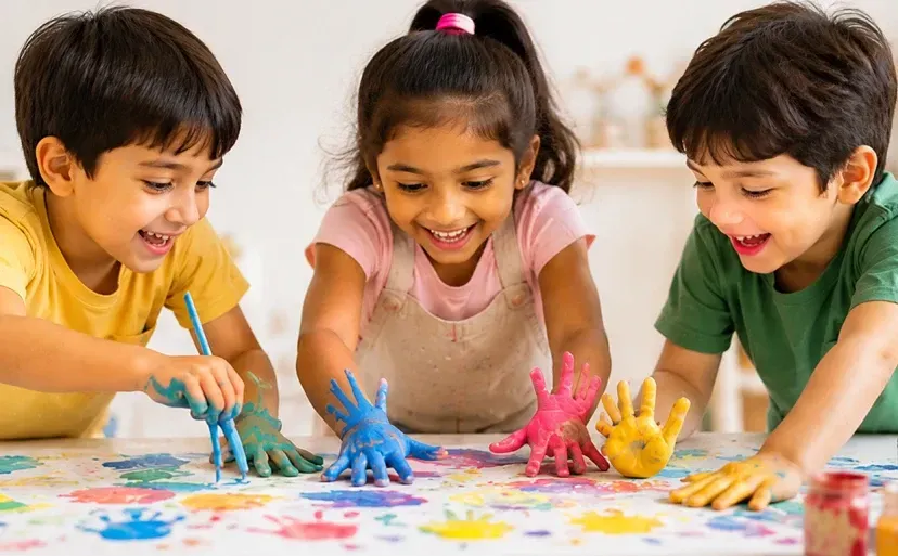 Logo Design For House Of Rainbows Kids Art Academy Overview Img