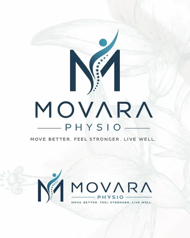 Logo Design For Movara Physios Rehabilitation Clinic Showcase1 Img