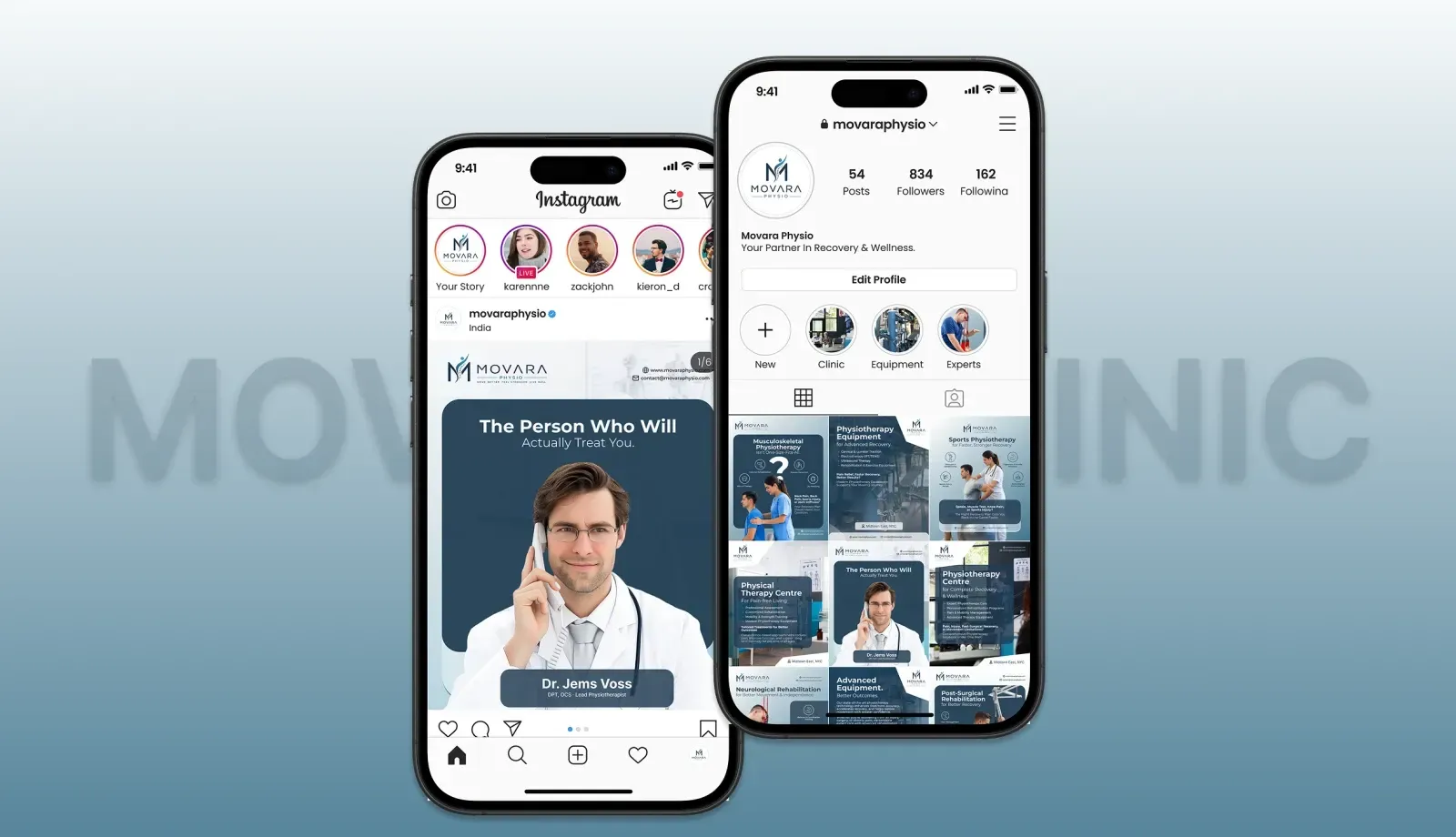 Social Media Management For Movara Physios Clinic Service Delivered Img