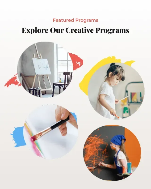 UIUX Design for House Of Rainbows Kids Art Academy Showcase1 Img