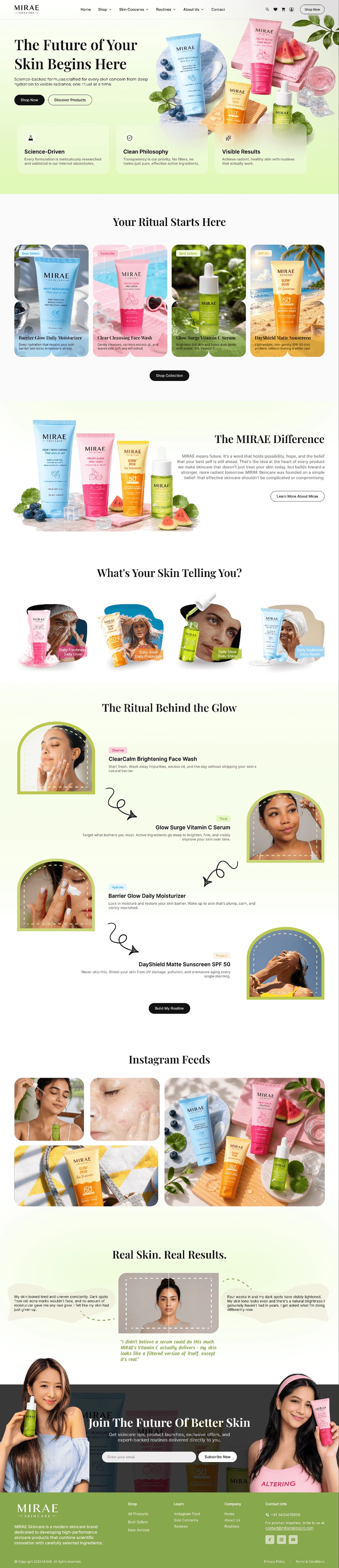 premium-skincare-uiux-design-for-mirae-growth Service Delivered image